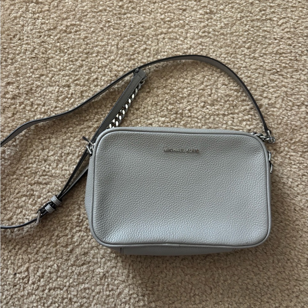 Michael Kors Light Gray Crossbody Bag